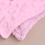 Personalised Teddy Pink Rainbow Comforter, thumbnail 4 of 6
