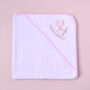 Personalised Pink Elephant Hooded Baby Towel, thumbnail 11 of 11