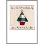 Personalised Christmas Tree Card For Him Or Her, thumbnail 2 of 12