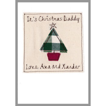 Personalised Christmas Tree Card For Him Or Her, 2 of 12