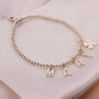 Personalised Silver Name Bracelet With Charm, thumbnail 9 of 11