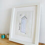 Embroidered Spotty 'Beach Hut' Picture, thumbnail 4 of 4