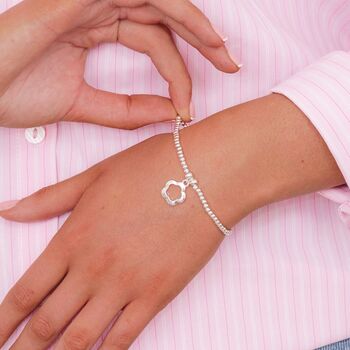 Just To Say Bracelet Gift, Just To Say Best Mum Flower Charm Bracelet Gift, 2 of 3