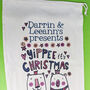 Personalised Couples Christmas Present Sack, thumbnail 2 of 2