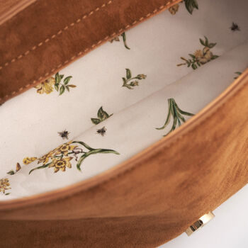 Tan Floral Embroidered Shoulder Bag, 10 of 11