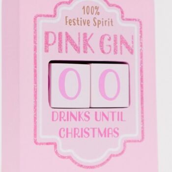 Personalised Gin Christmas Countdown Blocks, 3 of 3