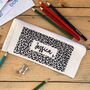 Personalised Leopard Print Pencil Case, thumbnail 1 of 2