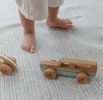 Wooden Toy Car Station Wagon Duck Egg, 7 of 12