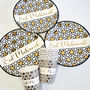 16pc Gold Star 'Eid Mubarak' Paper Plates And Cups Set, thumbnail 1 of 6