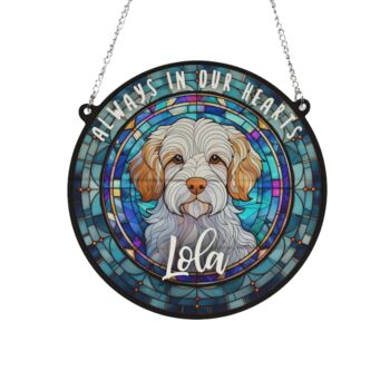 Clumber Spaniel Memorial Suncatcher, 2 of 6