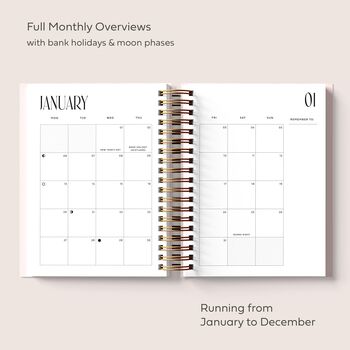 2025 Personalised Week To View Spiral Diary, 3 of 10