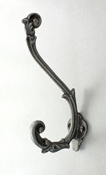 Victorian Cast Iron Coat And Hat Antique Iron Hook, 2 of 2