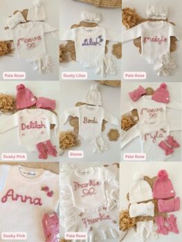 Personalised White Name Romper,Baby Gift, 5 of 7