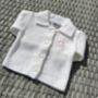 Luxury White Knitted Baby Cardigan, thumbnail 7 of 7