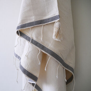 Personalised Handwoven Pure Cotton Bath Towel, 4 of 10