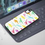 Personalised Dinosaur iPhone Case Rainbow, thumbnail 2 of 2