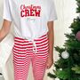 Personalised Christmas Crew Pyjamas | Red, thumbnail 1 of 3