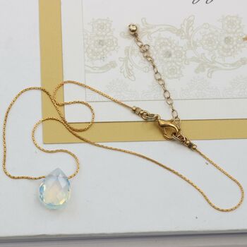 Keimau Gemstone On Fine Chain Necklace, 10 of 12
