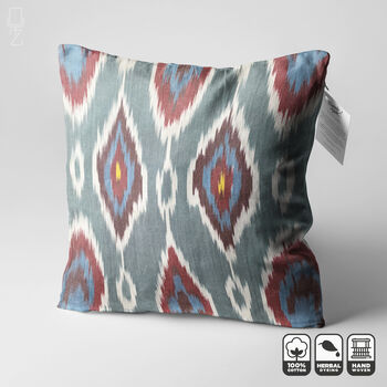 Hand Woven Multicoloured Ikat Cushion Cover, 6 of 10