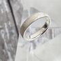 Personalised Scratched Detail Ladies Silver Ring, thumbnail 1 of 9