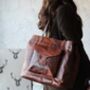 Oversized Leather Tote Bag For Women Gift For Her, thumbnail 1 of 12
