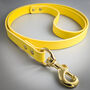 Yellow Leather Whippet Collar And Matching Lead Set, thumbnail 5 of 12