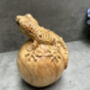 Hand Carved Wooden Gecko On Egg Ornament Figurine Gift, thumbnail 11 of 12