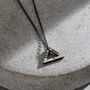Men’s Mini Open Triangle Necklace, thumbnail 2 of 6