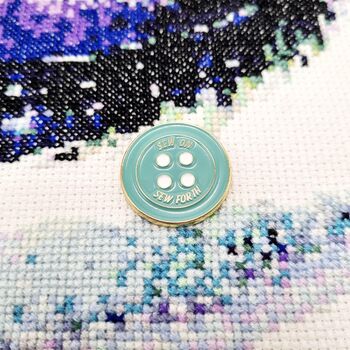 Sew On Sew Forth Quote Button Needle Minder, 2 of 7