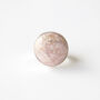 Rhodochrosite Pink Gemstone Ring Set In Sterling Silver, thumbnail 3 of 8