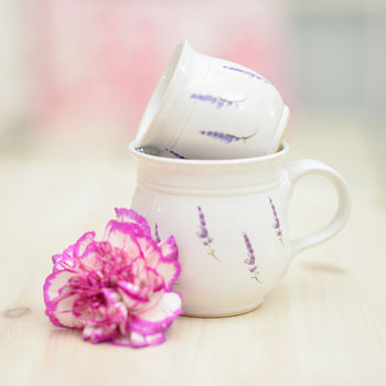 Handmade Lavender Tea Cup, 3 of 5
