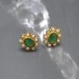 Pearl, Emerald Stud Earrings, thumbnail 1 of 6