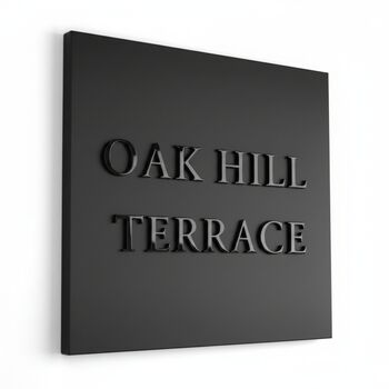 Personalised Square House Sign Options Of Design Colour, 12 of 12