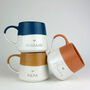 Tiny Heart Personalised Dipped Stoneware Tea/Coffee Mug Love Gift, thumbnail 4 of 10