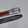 Personalised Special Date Men's Leather Reversible Belt, thumbnail 3 of 7