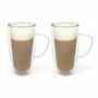 Double Wall Glass Coffee Or Tea Mug Set With Handle, thumbnail 4 of 6