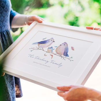 Personalised Bird Family Print, 9 of 11