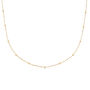 Dainty 14 K Gold Bead Choker Necklace, thumbnail 2 of 9