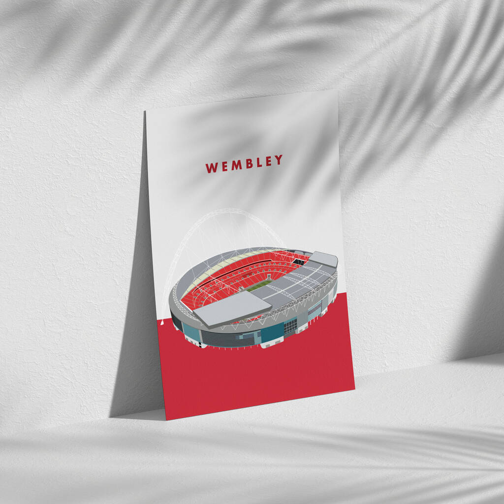 Wembley Football Stadium Print By Jack's Posters