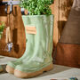 Personalised Large Green Garden Welly Boots Planter, thumbnail 1 of 7