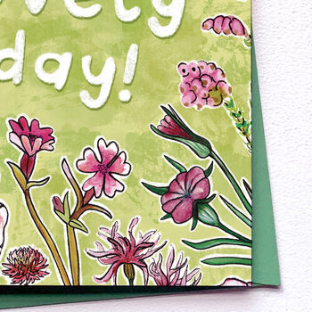 Pink Floral Birthday Or Anniversary Card, 5 of 5