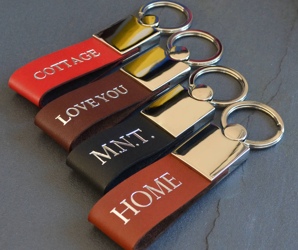 Leather Keyring By Bond & Knight