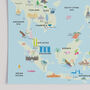 Illustrated Map Of South East Asia Art Print, thumbnail 4 of 4