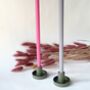 Taper Candle Holder With Three Taper Candles, thumbnail 2 of 3