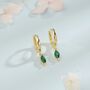 Extra Tiny Marquise Cz Huggie Hoop Earrings, thumbnail 2 of 12