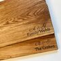Artisan Oak Wood Personalised Chopping Board, thumbnail 2 of 6
