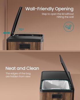 Dual Recycling Bin With Soft Close Lids, 11 of 12