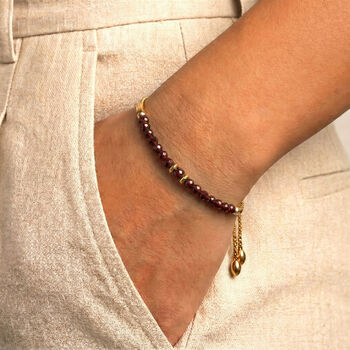 January Birthstone Garnet Bracelet, 2 of 7