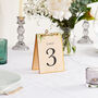 Green Eucalyptus Hinged Wooden Table Numbers, thumbnail 1 of 2