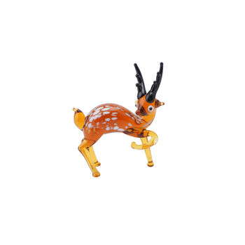 Glass Deer Hand Blown Ornament In Gift Box, 3 of 3